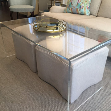 Modern Clear Lucite & Acrylic Coffee Tables