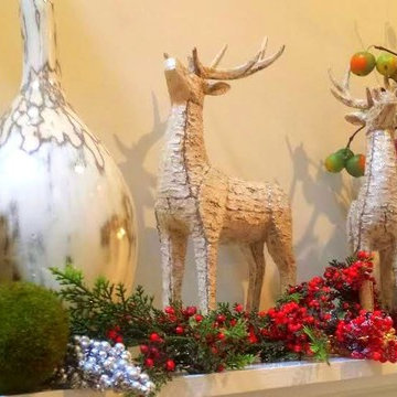 Holiday Vignette and Tablescape