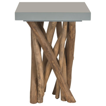 Chyna Branched Side Table Gray