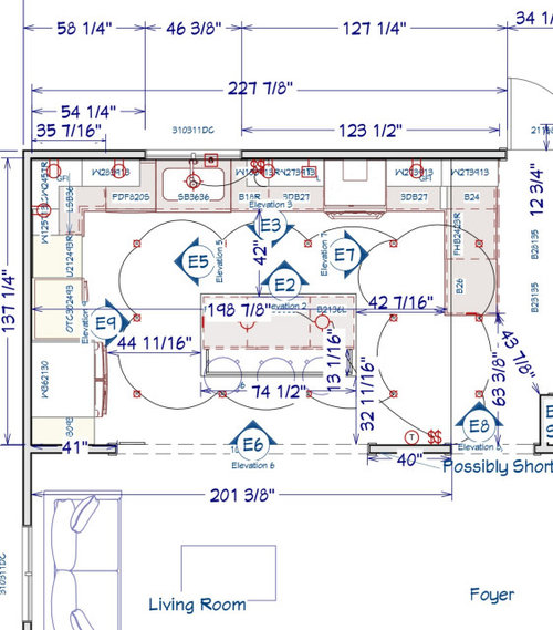 Appliance location and range size?