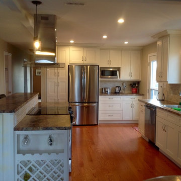 Kitchen remodel with removing walls