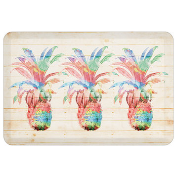 Colorful Pineapples Kitchen Mat