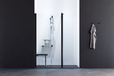 Inspiration for a modern bathroom remodel in Other