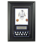 Heritage Sports Art - Original Art of the MLB 1927 Detroit Tigers Uniform - This beautifully framed piece features an original piece of watercolor artwork glass-framed in an attractive two inch wide black resin frame with a double mat. The outer dimensions of the framed piece are approximately 17" wide x 24.5" high, although the exact size will vary according to the size of the original piece of art. At the core of the framed piece is the actual piece of original artwork as painted by the artist on textured 100% rag, water-marked watercolor paper. In many cases the original artwork has handwritten notes in pencil from the artist. Simply put, this is beautiful, one-of-a-kind artwork. The outer mat is a rich textured black acid-free mat with a decorative inset white v-groove, while the inner mat is a complimentary colored acid-free mat reflecting one of the team's primary colors. The image of this framed piece shows the mat color that we use (Medium Blue). Beneath the artwork is a silver plate with black text describing the original artwork. The text for this piece will read: This original, one-of-a-kind watercolor painting of the 1927 Detroit Tigers uniform is the original artwork that was used in the creation of this Detroit Tigers uniform evolution print and tens of thousands of other Detroit Tigers products that have been sold across North America. This original piece of art was painted by artist Bill Band for Maple Leaf Productions Ltd. Beneath the silver plate is a 3" x 9" reproduction of a well known, best-selling print that celebrates the history of the team. The print beautifully illustrates the chronological evolution of the team's uniform and shows you how the original art was used in the creation of this print. If you look closely, you will see that the print features the actual artwork being offered for sale. The piece is framed with an extremely high quality framing glass. We have used this glass style for many years with excellent results. We package every piece very carefully in a double layer of bubble wrap and a rigid double-wall cardboard package to avoid breakage at any point during the shipping process, but if damage does occur, we will gladly repair, replace or refund. Please note that all of our products come with a 90 day 100% satisfaction guarantee. Each framed piece also comes with a two page letter signed by Scott Sillcox describing the history behind the art. If there was an extra-special story about your piece of art, that story will be included in the letter. When you receive your framed piece, you should find the letter lightly attached to the front of the framed piece. If you have any questions, at any time, about the actual artwork or about any of the artist's handwritten notes on the artwork, I would love to tell you about them. After placing your order, please click the "Contact Seller" button to message me and I will tell you everything I can about your original piece of art. The artists and I spent well over ten years of our lives creating these pieces of original artwork, and in many cases there are stories I can tell you about your actual piece of artwork that might add an extra element of interest in your one-of-a-kind purchase.
