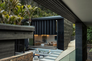 Design ideas for a beach style exterior in Auckland.
