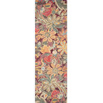 Company C - Floral Tapestry Wool Hand Tufted Rug, 2'6" X 8' - Inspired by a vintage 1800's fabric, we created our Floral Tapestry in a hand-tufted, plush loop pile with specially-dyed, wool yarns. The lavish floral pattern adds drama and dimension to any room decor. Made in India. GoodWeave certified.