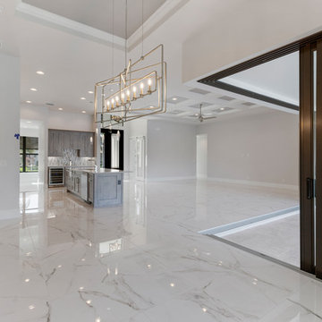 Contemporary Custom Home with Opposing Garages
