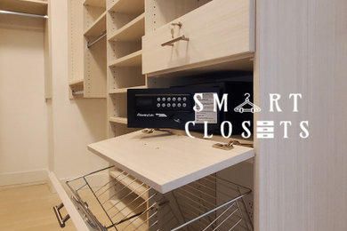 Master Walk In Closet - Etched White Chocolate Designed By Smart Closets