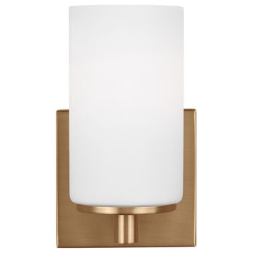 Generation Lighting 4139101EN3 Hettinger 8" Tall LED Bathroom - Satin Brass