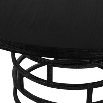 Gables 60" Dining Table, wire brushed Ebony