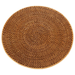 6 pcs 13 Round Glittered Faux Leather Placemats