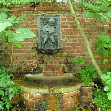 Antique brick courtyards