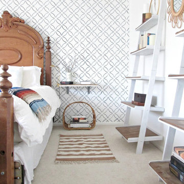 Fuji Allover Stenciled Master Bedroom