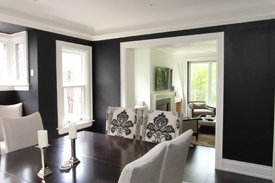 Inspiration for a timeless dining room remodel in Toronto