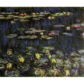 Water Lilies, Green Reflections (right half - detail)