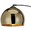 Arquer Floor Lamp, Gold and Black