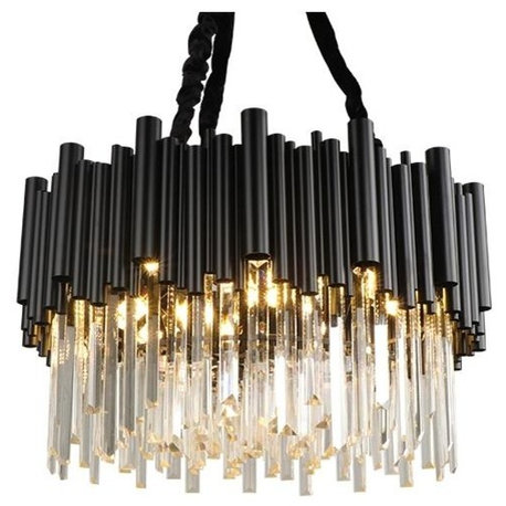 Vigo Crystal Chandelier, Diameter 24"
