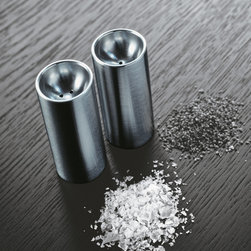 Stelton - Stelton Cylinda-Line Salt and Pepper Set - Salt And Pepper Shakers And Mills