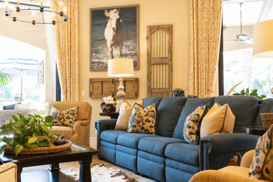 Inspiration for a timeless living room remodel in San Diego