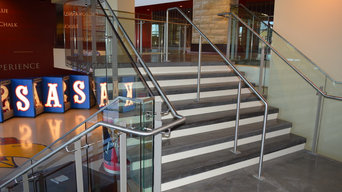 Stairs at Allen Fieldhouse, University of Kansas