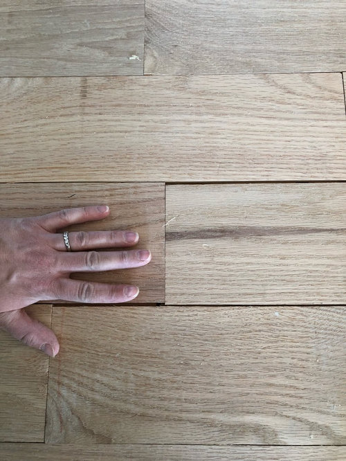 hardwood floor gaps unfinished