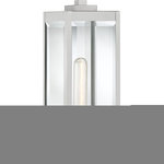 Quoizel - Quoizel WVR9106SS Westover 1 Light Outdoor Lantern - Stainless Steel - The clean lines make the Westover a modern industrialist's dream. Long rectangular framework with clear beveled glass panels provide an unobstructed view of the fixture's sleek interior. The mix of finishes further enhances the versatility of this refined collection.