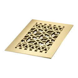 Reggio Register - Reggio Register 814, Solid Brass, No Holes - Registers Grilles And Vents