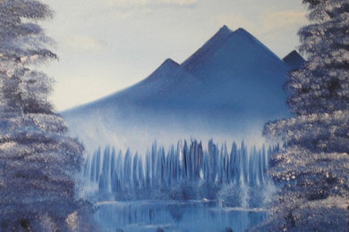 Mountains. Oil on 16 X 20 canvas. $149