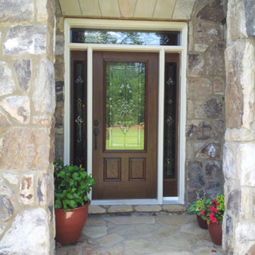 Fiberglass Door Windsor door glass insert, sidelights and transom