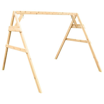 Cedar A-Frame Swing Stand for 2 Chair Swings, Unfinished