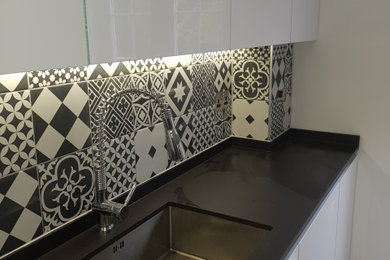 Kitchen splash back tiling in Harrow