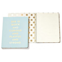 Contemporary Desk Accessories Kate Spade New York “Quick and Curious” Spiral Notebook