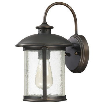 Dylan 1 Light Outdoor Wall Lantern in Old Bronze
