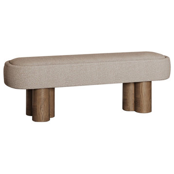 Baleka Boucle End of Bed Bench Seat