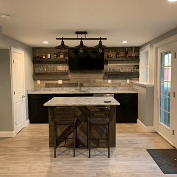 Basement Remodel: Home Bar & Theater