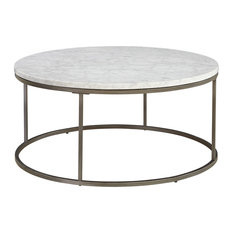 Marble Round Coffee Tables Houzz Brikk Reese Coffee Table White Marble Tables