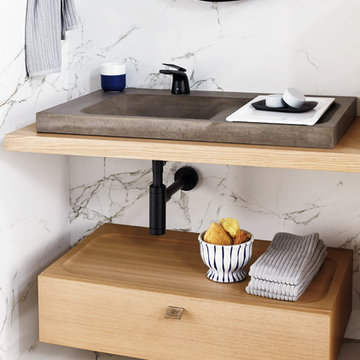 DXV Modulus 36-inch Concrete Bathroom Sink