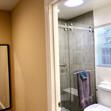 Master bedroom and master bathroom