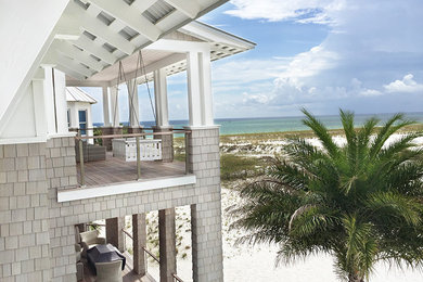 Beach style exterior home photo in Miami
