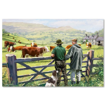 The Macneil Studio 'Hereford Cattle' Canvas Art, 12" x 19"