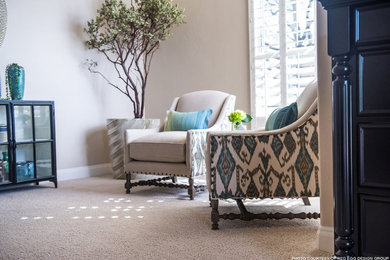 Transitional bedroom photo in Phoenix