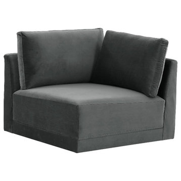 TOV Furniture Willow Charcoal Upholstered Corner Chair