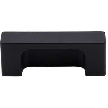 Top Knobs  -  Modern Metro Tab Pull 2" (c-c) - Flat Black