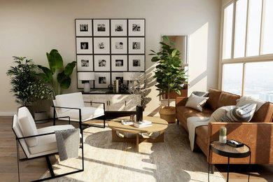 Living room - living room idea in Seattle