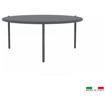 Large Round End Table, Metal frame design, Water and UV resistant material,...