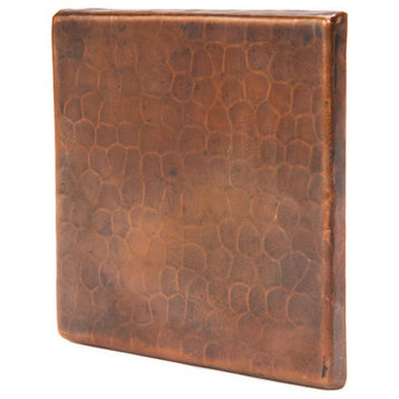 Premier Copper Products T2DBH 2" x 2" Hand Hammered Copper Tile - Oil Rubbed