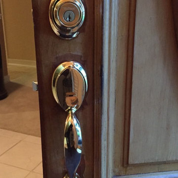Entry door hardware replacement