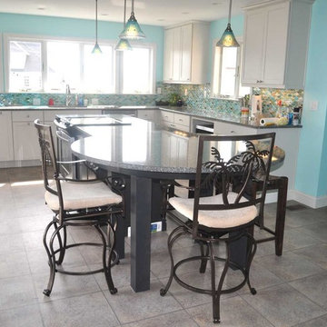 Kitchen Remodel in the Waves. Open floor plan utilizes the space.