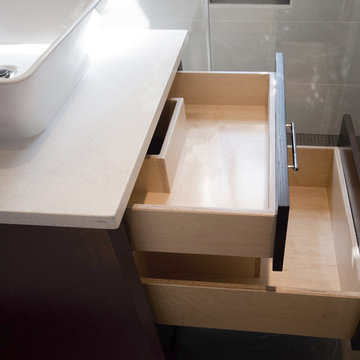 Custom Vanity - Modern Glam Apartment Renovation