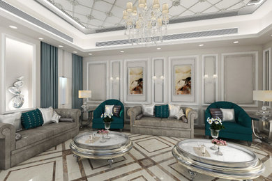 Living room - contemporary living room idea